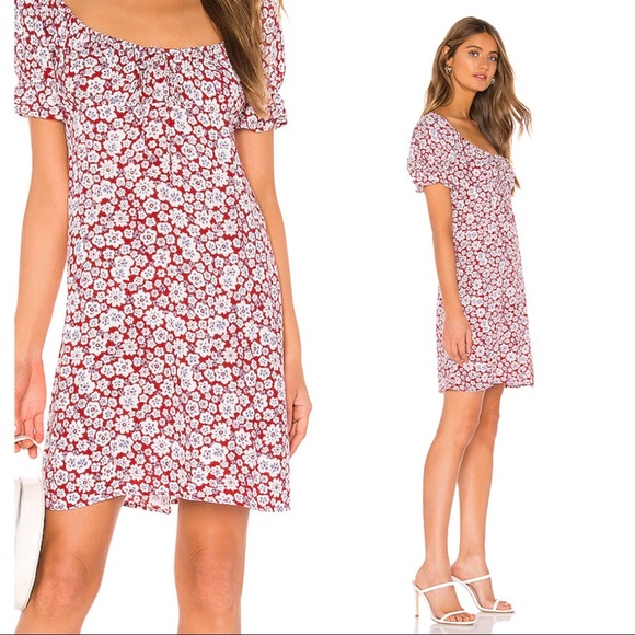 AUGUSTE THE LABEL Mila June Mini Dress in Red - Picture 7 of 16